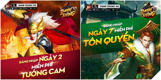 Danh Tướng 3Q VNG hào phóng tặng trọn bộ Tướng Cam cho game thủ