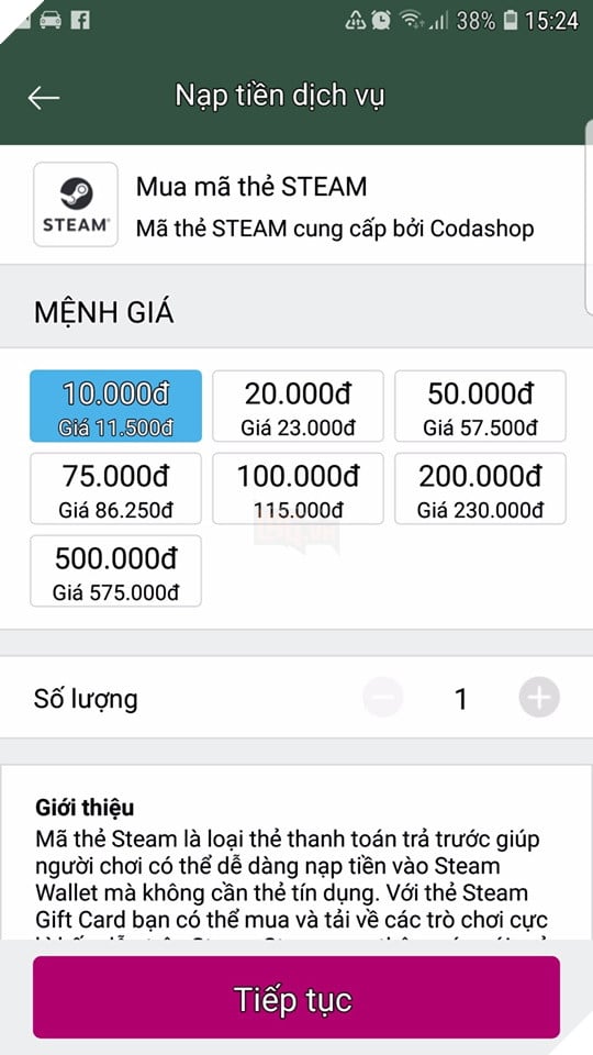 Dota Auto Chess: Hướng dẫn nạp tiền Steam Wallet mua Auto Chess Pass bằng ví Momo 2