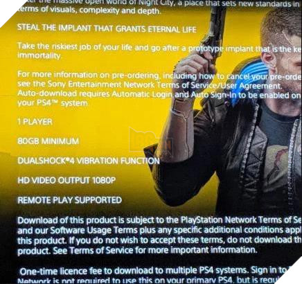 Chuẩn bị đi, Cyberpunk 2077 sẽ ngốn ít nhất 80Gb ổ cứng của bạn đấy