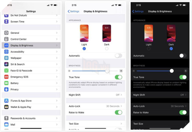 Cách bật chế độ Dark Mode trong iOS 13 trên iPhone 5