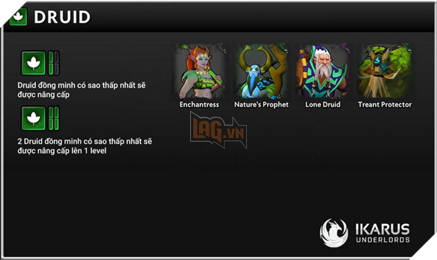 Dota Underlords: Buff Druid hoạt động như thế nào và có gì khác so với Auto Chess Mobile