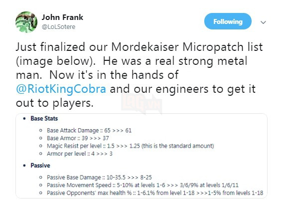 LMHT: Riot Games nerf nóng Mordekaiser vì mạnh quá sức tưởng tượng, tỷ lệ thắng hẳn 55% 3