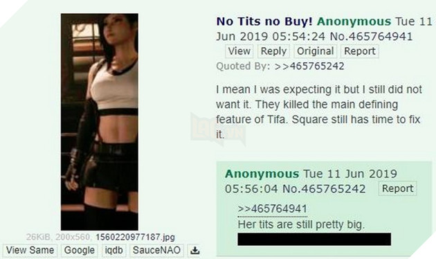 Meme Vòng ngực Tifa là gì và có nguồn gốc cũng như ý nghĩa như thế nào trong Final Fantasy 7 3