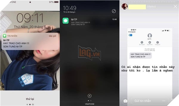 Nhiều fan nhận được tin nhắn lạ vào số điện thoại. 