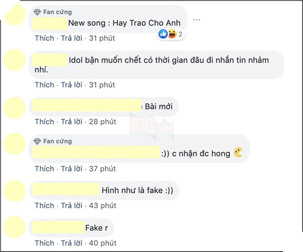 Bình luận theo nhiều hướng khác nhau của fan. 