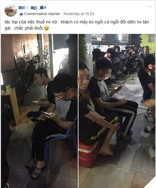 Hai thanh niên vào tiệm net không chơi game mà lại ra sức đi tán tỉnh cô bé thu ngân