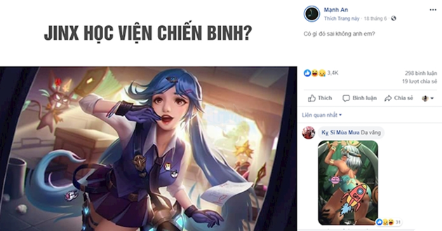 LMHT: Jinx bất ngờ có skin Học Viện Chiến Binh với bộ ngực siêu khủng