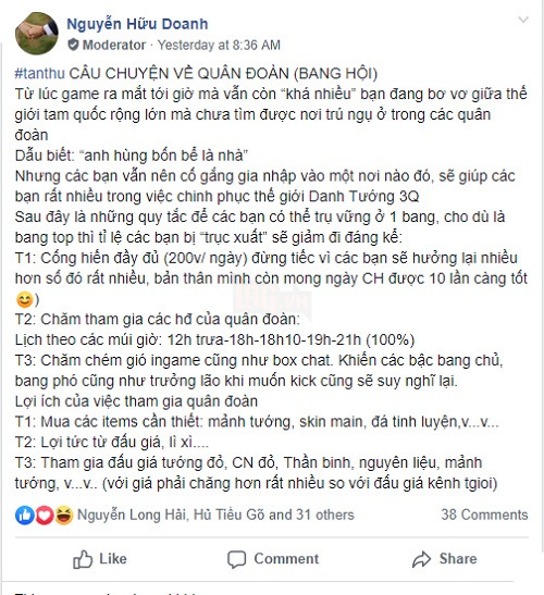 Game thủ Danh tướng 3Q VNG “chơi sộp” không kém nhà phát hành 4