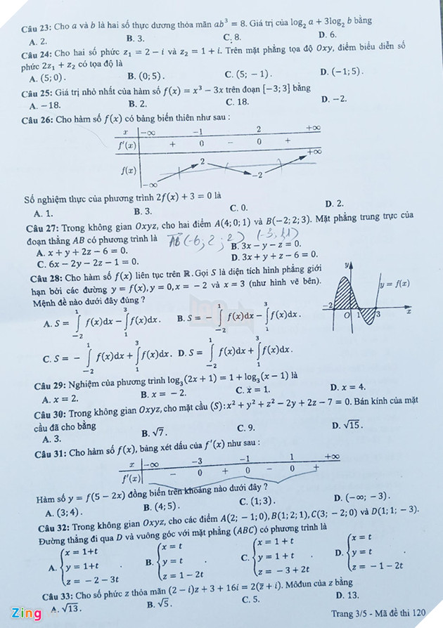 Bai giai de thi mon Toan THPT quoc gia 2019 hinh anh 3 