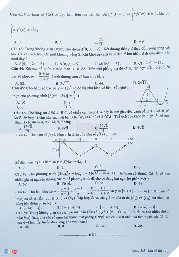 Bai giai de thi mon Toan THPT quoc gia 2019 hinh anh 5 