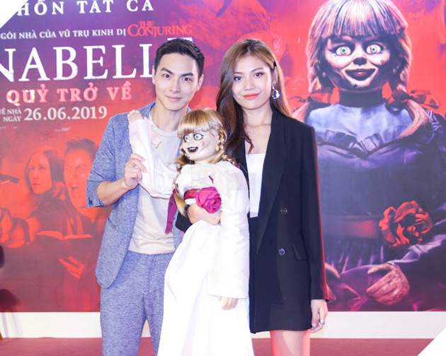 Ninh Dương Lan Ngọc và vợ chồng Chúng Huyền Thanh - Jay Quân e dè trước búp bê ma ám Annabelle 5