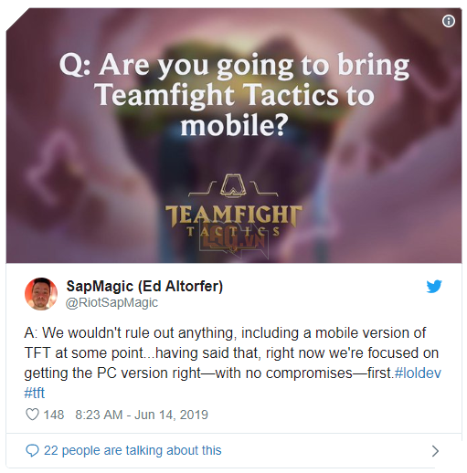 Liệu Riot Games có ra mắt Đấu Trường Chân Lý trên Mobile hay không?