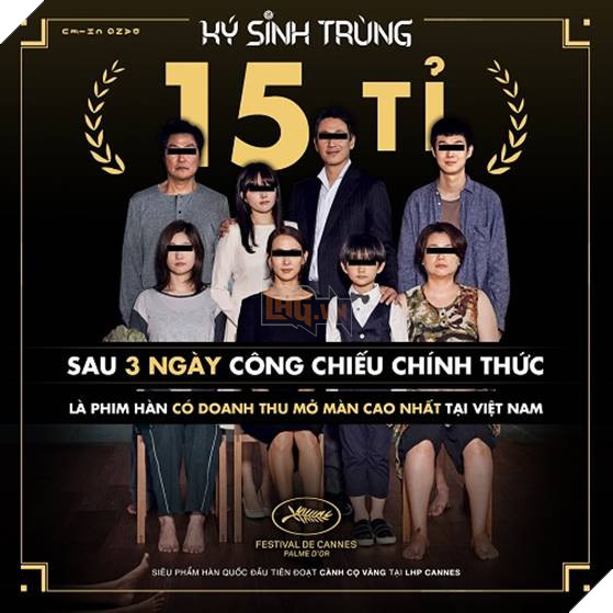 Thu gần 15 tỷ sau 3 ngày đầu khởi chiếu, Ký sinh trùng là phim Hàn có doanh thu mở màn cao nhất tại Việt Nam
