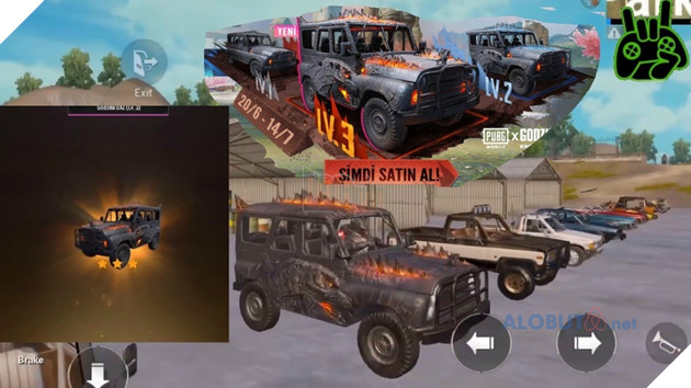 PUBG Mobile: Xe UAZ vừa được bổ sung skin chủ đề Godzilla 2