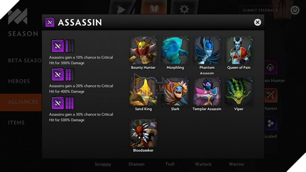 Dota Underlords: Hướng dẫn đội hình Primordial Assassin chống nhiều meta mạnh hiệu quả cao 3