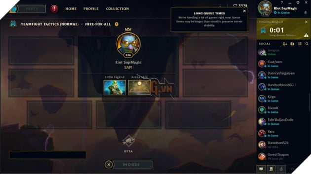 Đấu Trường Chân Lý gặp lỗi nghiêm trọng, chờ hơn 1 giờ vẫn chưa tìm thấy trận