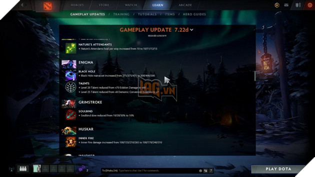 Dota 2: Chi tiết bản cập nhật 7.22d - Bản update cuối cùng trước thềm TI 9 2