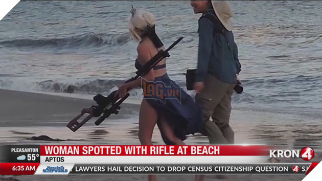 Cô nàng cosplay PUBG bị cảnh sát vây bắt bởi vì cầm súng giả quá thật