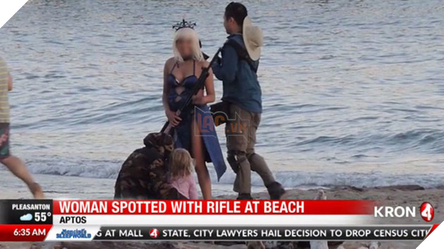 Cô nàng cosplay PUBG bị cảnh sát vây bắt bởi vì cầm súng giả quá thật 2