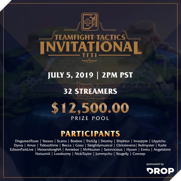 Giải đấu Đấu Trường Chân Lý sẽ có sự tham gia của hàng loạt streamer nổi tiếng 2