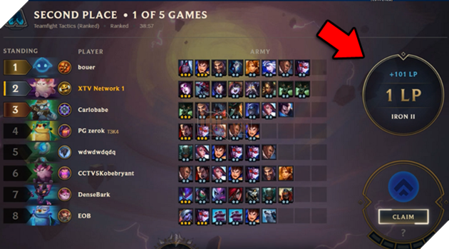 Riot Games chính thức công bố cơ chế của Xếp hạng trong Đấu Trường Chân Lý 2