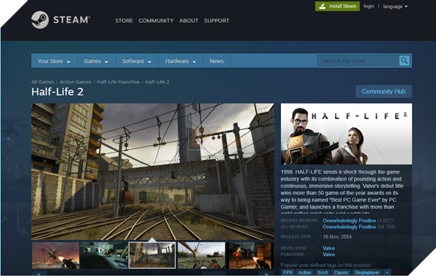 Half-Life 2 làm mưa làm gió trên Steam với mức giá sale 120.000đ 2