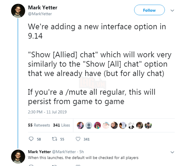 Riot Games thêm tính năng mới để người chơi không còn bị trẻ trâu chửi nữa