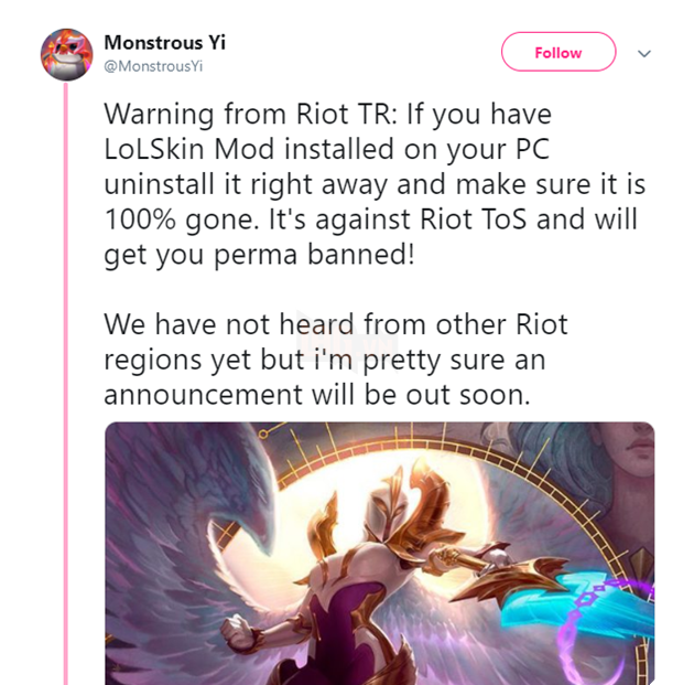 LMHT: Game thủ Việt tranh cãi nảy lửa về lệnh cấm mod skin của Riot Games