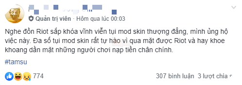 LMHT: Game thủ Việt tranh cãi nảy lửa về lệnh cấm mod skin của Riot Games 3