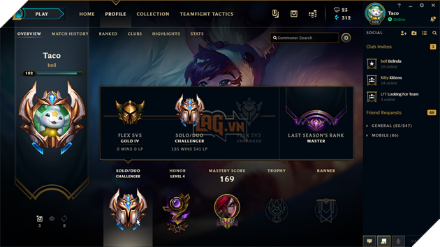 LMHT: Xuất hiện cô nàng có tận 3 tài khoản Thách Đấu và chỉ chơi mỗi Katarina 4