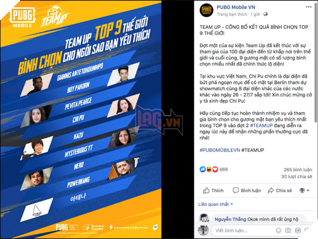 Vượt qua hơn 100 đại diện PUBG Mobile trên toàn thế giới, Chi Pu tiến thẳng đến chung kết PMCO 2019 