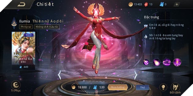 Liên Quân Mobile: Bán được gần 1 năm, Garena mới tặng FREE Ilumia Thiên Nữ Áo Dài - Ảnh 2.