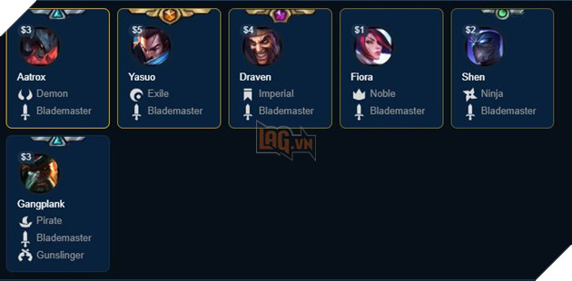 Đấu Trường Chân Lý - Tổng hợp đội hình Kiếm khách cực bá đạo chung vời thánh Yasuo