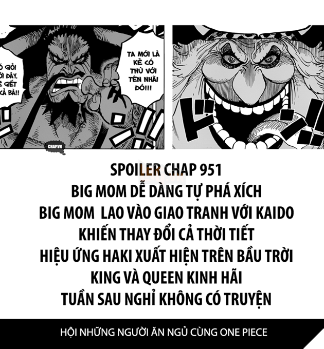 Spoilers One Piece Chap 951 Big Mom Va Kaido đại Chiến Bung Nổ
