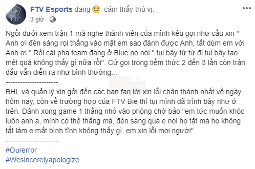 LMHT: Để thua GAM Esports, FTV bức xúc cho rằng ban tổ chức VCS thiên vị 3