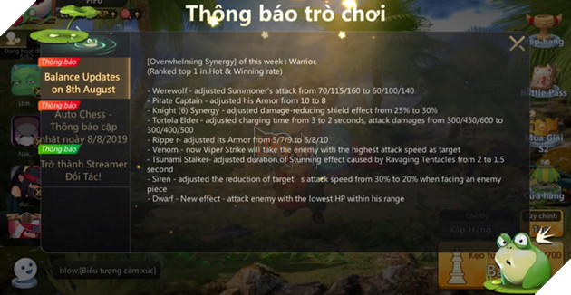 Auto Chess Mobile: Chi tiết bản cập nhật 8/8 - Warrior bị nerf nhẹ và Knight chuẩn bị lên đời 2