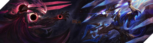 LMHT: Chiêm ngưỡng fanart siêu đẹp của Pantheon và Aatrox trong nhóm trang phục Hắc Tinh 2