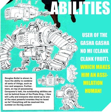 Tìm hiểu về sức mạnh trái Ác Quỷ của Douglas Bullet, phản diện chính trong One Piece: Stampede 4