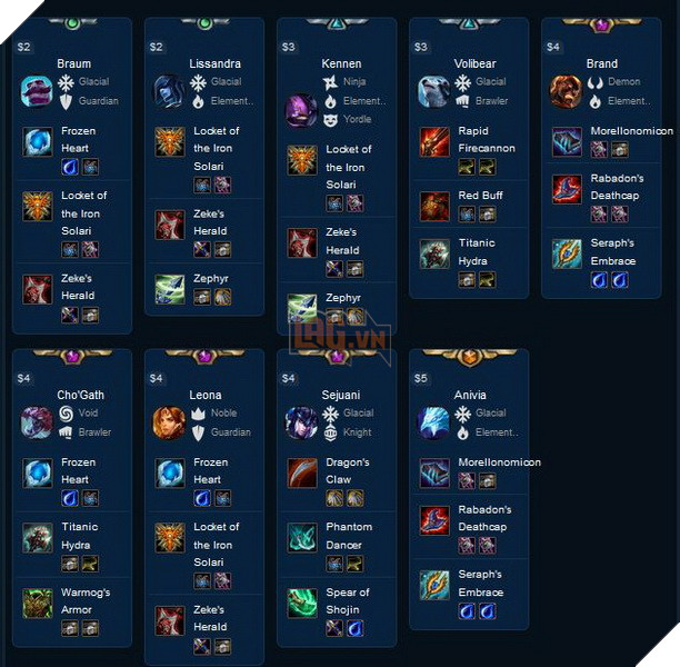 Đấu Trường Chân Lý: Top 3 đội hình Băng Quốc mạnh nhất trong bản cập nhật 9.16 5