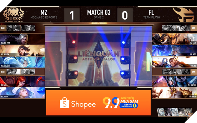 Từng chung màu cờ tại AWC 2019, Team Flash đối đầu Mocha ZD Esports tại vòng tuyển chọn SEA GAME 30 5