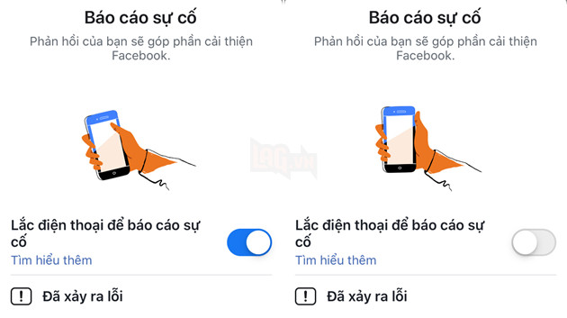 Hướng dẫn: Tắt ứng dụng Shake Lắc để thông báo sự cố trên Facebook