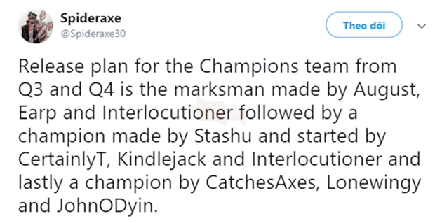 LMHT: Sẽ có thêm 3 tướng mới ra mắt trong năm 2019 này, trước mắt sẽ là một Xạ thủ siêu ngầu