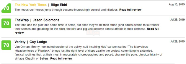 Angry Birds 2 mở màn với 82% tươi trên Rotten Tomatoes 9