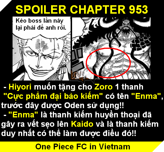 Spoiler One Piece Tập 953 Zoro Co Tren Tay Vũ Khi Co Thể đanh Bại Kaido