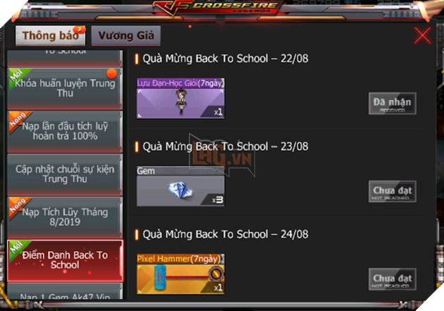 CrossFire Legends: Xạ thủ CFL cày cuốc hằng ngày nhận nhân vật VIP 3