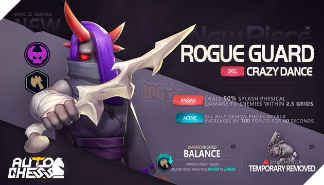 Auto Chess Mobile - Thời gian bảo trì và chi tiết bản cập nhật ngày 27 tháng 8 - Hàng loạt trang bị mới và Rogue Guard xuất hiện