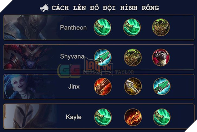 Cach len do doi hinh Rong có Pantheon trong Dau Truong Chan Ly