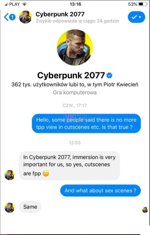 Tất cả các đoạn cắt cảnh của Cyberpunk 2077 sẽ là góc nhìn thứ nhất 2