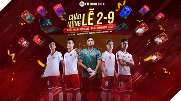 Chi tiết chuỗi sự kiện Quốc Khánh 2/9 FIFA Online 4 - Cùng đồng hành với tuyển Việt Nam!