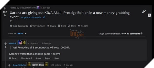 LMHT: Garena mở event hút máu với 10000 RP nhận ngay skin K/DA Akali Hàng Hiệu  2